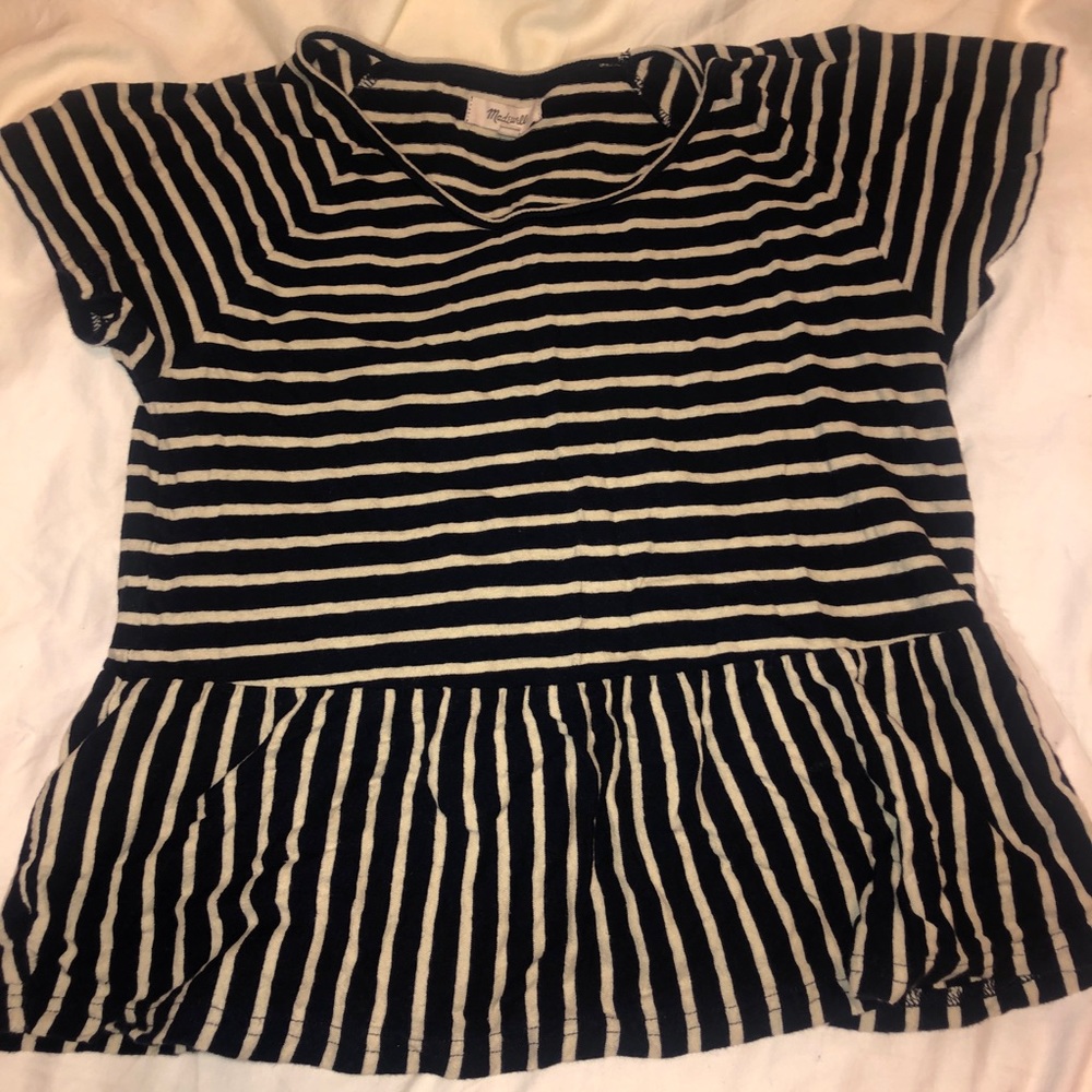 Madewell Babydoll Striped Top XS